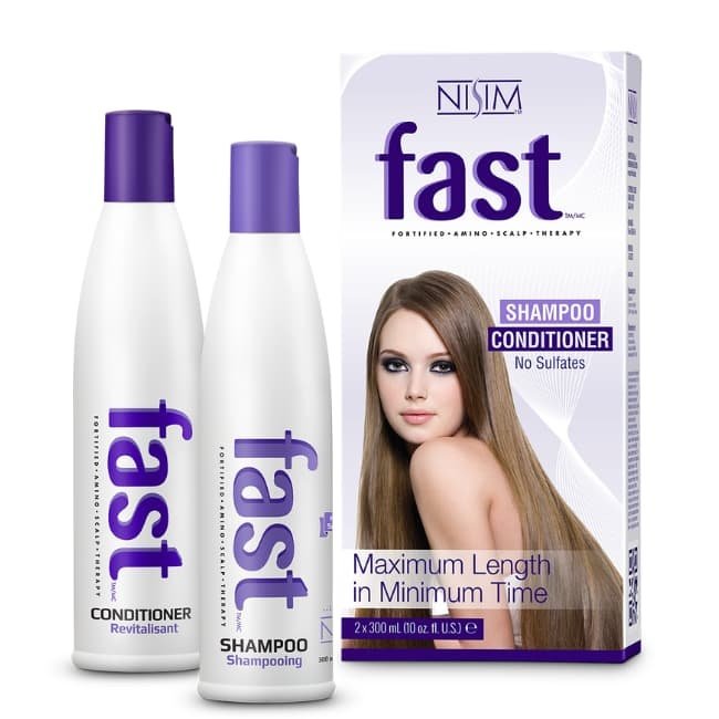 FAST haargroei versnellende kuur - Shampoo en Conditioner voor Snellere Haargroei -  Sulfaat- en Parabeenvrij