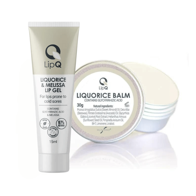 LipQ Liquorice Balm en Gel koortslip preventie en behandeling set