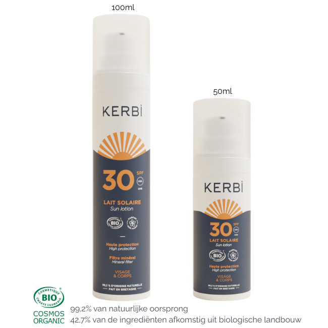 Kerbi Biologische Zonnebrandcrème voor volwassenen SPF30