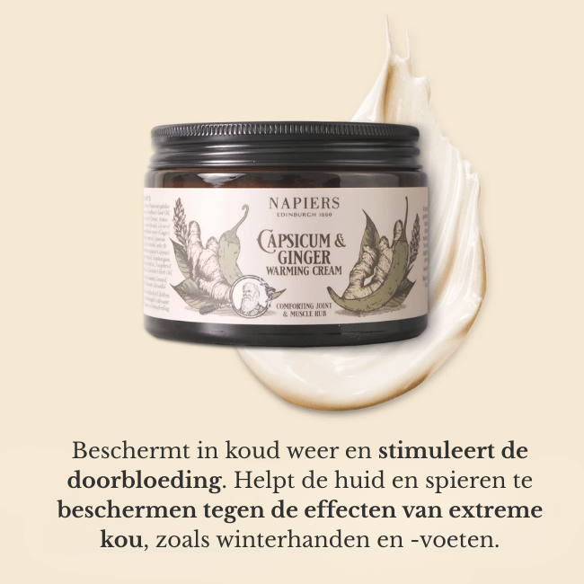 Napiers  Capsicum & Ginger Warming Cream - Warmtecrème op basis van natuurlijke ingrediënten  100ml