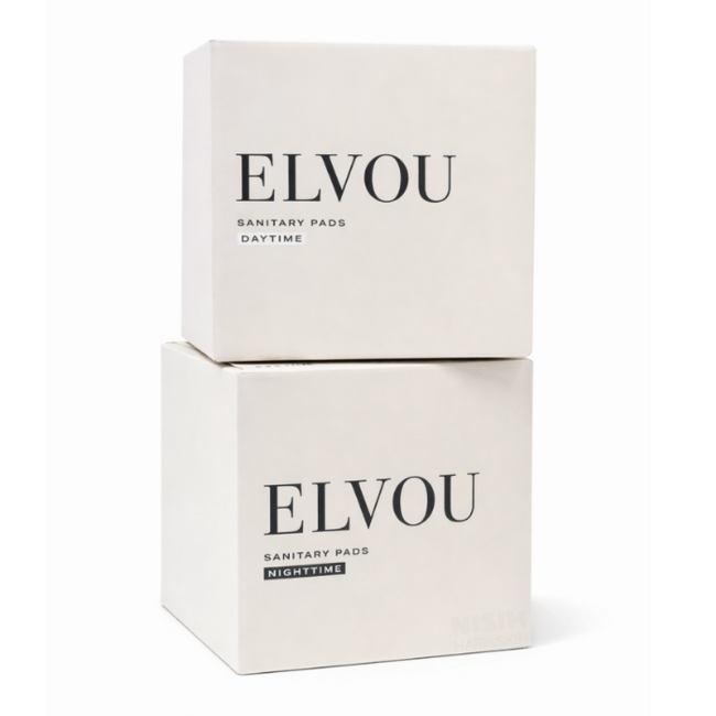 Elvou Biologisch maandverband  - biokatoen - zonder plastics, parfum en andere hormoonverstorende stoffen.