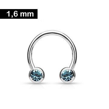 1,6 x 12 mm Nippelring Ring Türkis