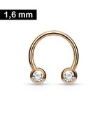 1,6 mm Brustpiercingring rose