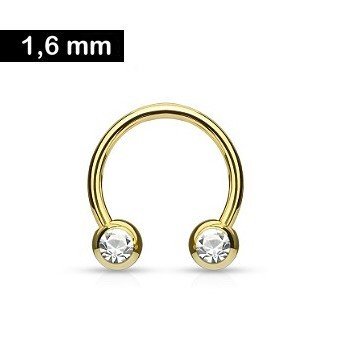 Intimpiercing Ring Gold 1,6 x 12 mm