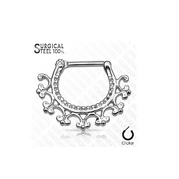 Septum Clicker aus Edelstahl