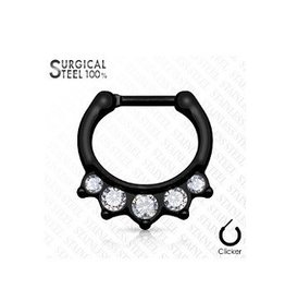 Schwarzer Septum Clicker