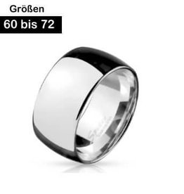 Breiter Edelstahl Ring