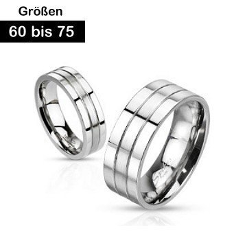 Edelstahl Ring für Männer