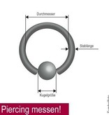 4 mm Piercingring - 3 Größen