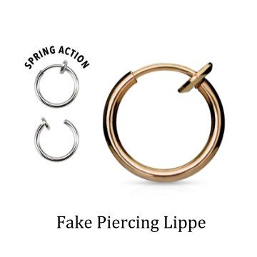 Fake Lippenpiercing Ring – Für Lippe, Nase, Septum & Ohr