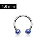 Hufeisenring 1,6 mm - blau