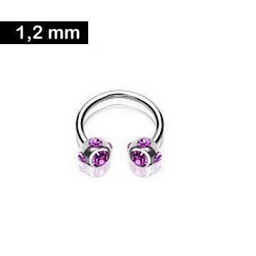 🦚 Hufeisenring 1,2 mm – violett