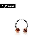 Septum- oder Ohrpiercing 1,2 mm - Zebralook