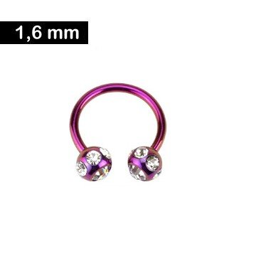 1,6mm Circular Barbell - pink