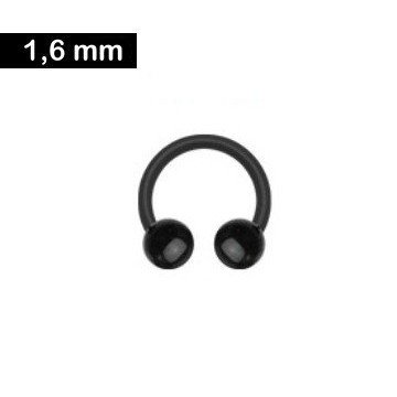 Acryl Hufeisenring 1,6 mm