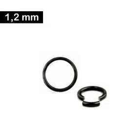 Segmentring schwarz 1,2 mm