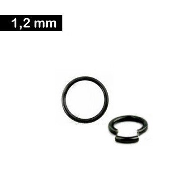 Segmentring schwarz 1,2 mm - 3 Größen