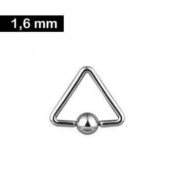 1,6 mm Piercingring dreieckig