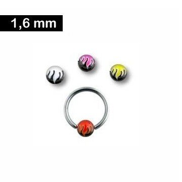 BCR Piercingring 1,6 mm - 4 Modelle