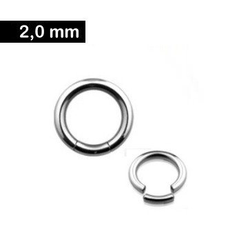 2 mm Segmentring aus Chirurgenstahl