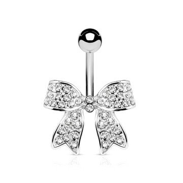 Bauchnabelpiercing Masche mit kristall Steinen