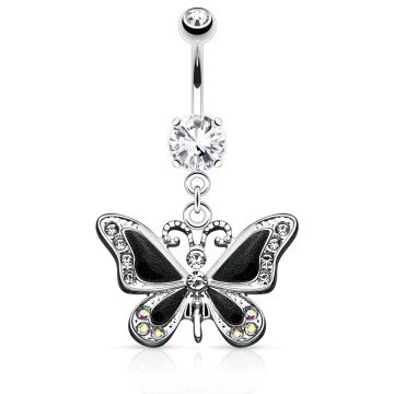 Schmetterling Bauchnabelpiercing