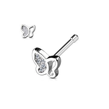 Nasenstecker Schmetterling Kristall