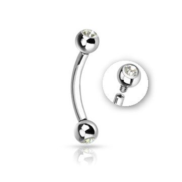 Titan Piercing Banane mit Innengewinde