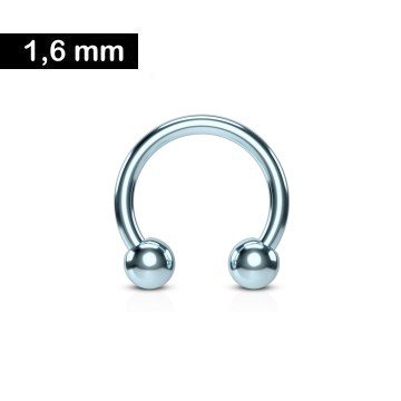 1,6mm Hufeisenring Blau