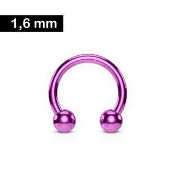 1,6 mm Hufeisenring - violett