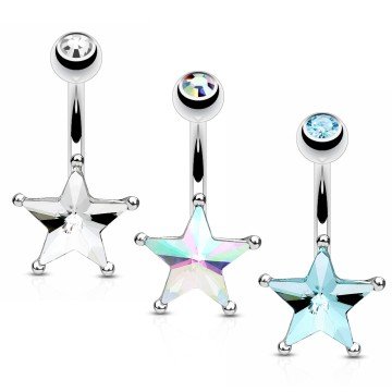 Bauchnabelpiercing Stern