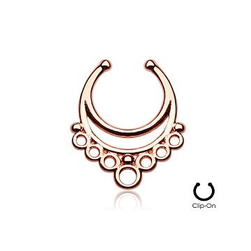 Ornament Fake Septum Piercing rosegold