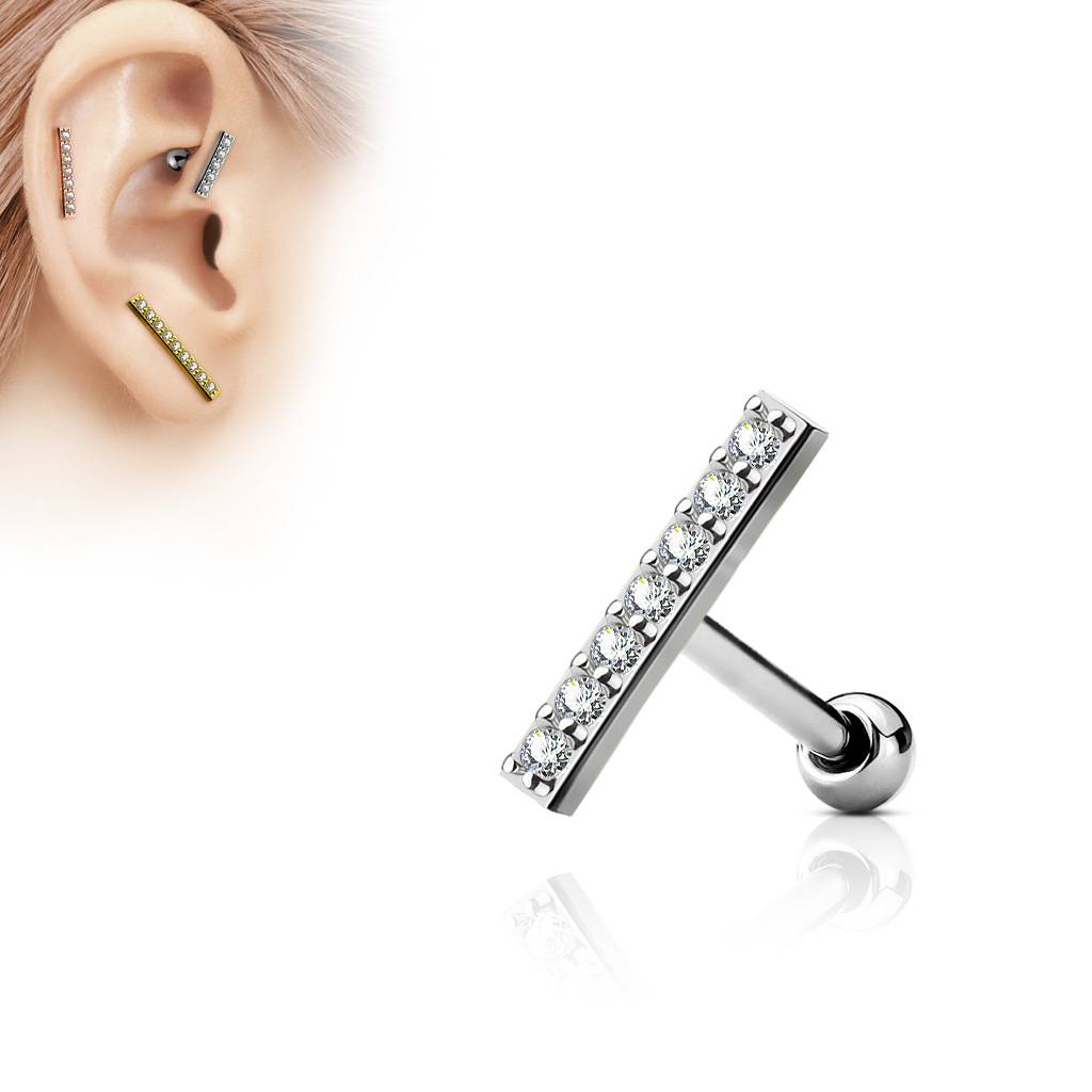 Ohrpiercing für Tragus, Helix, Lobe