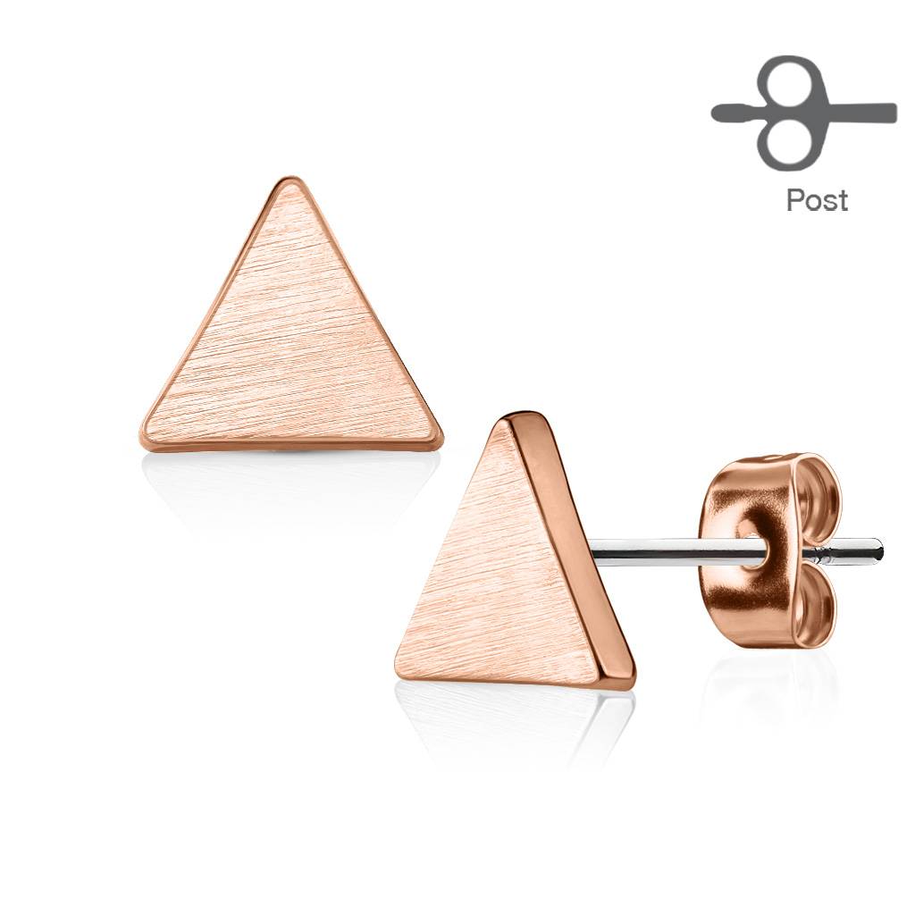 Edelstahl Ohrstecker rosegold