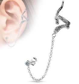 Ohrklemme Schlange - Ear Cuff