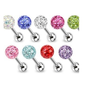 Zungenpiercing mit 6 mm Epoxy-Kugel – 12–22 mm