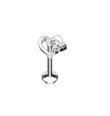 6 mm Tragus Schmuck mit Herz