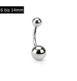 Bauchnabelpiercing  6mm kurz
