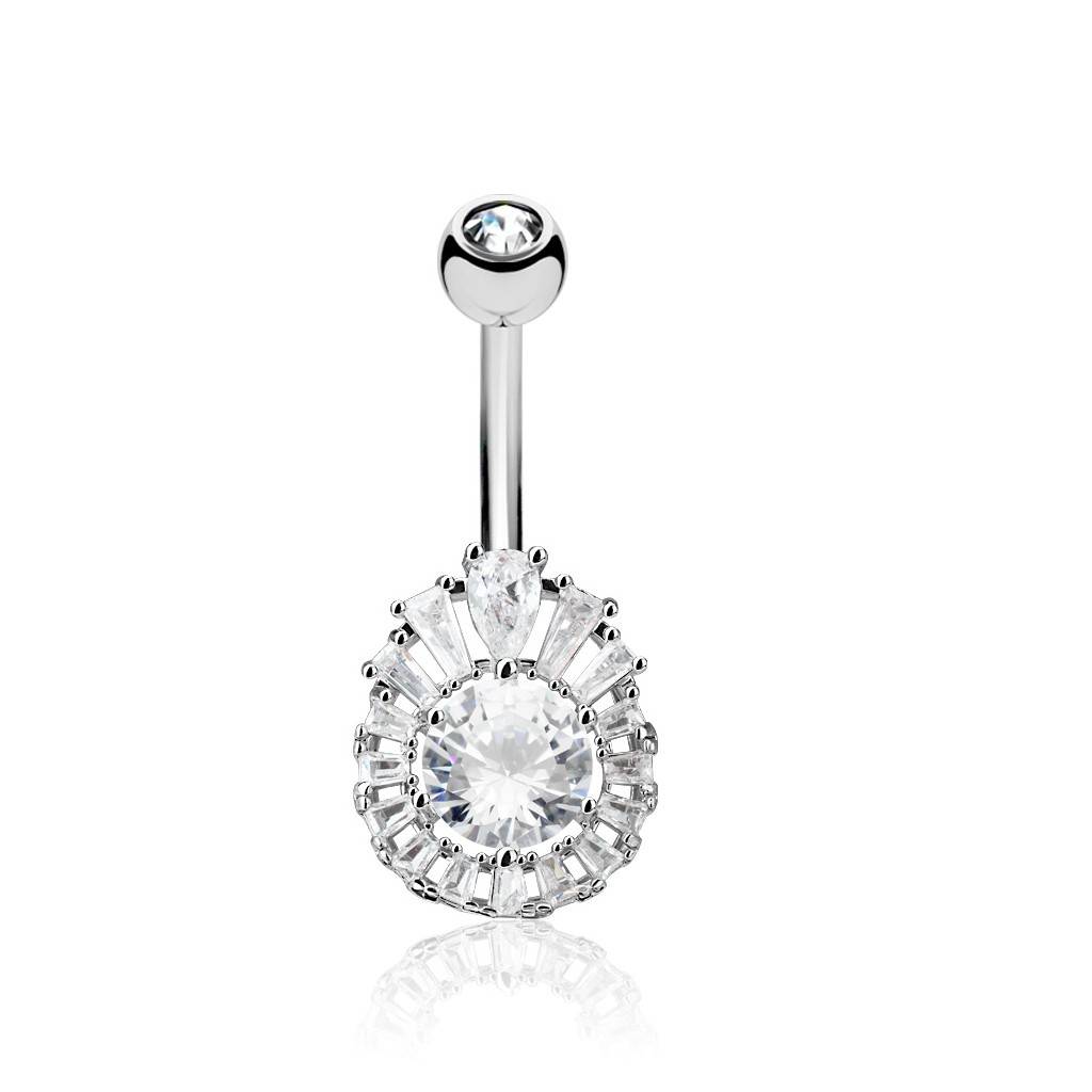 Bauchnabelpiercing Glitzer