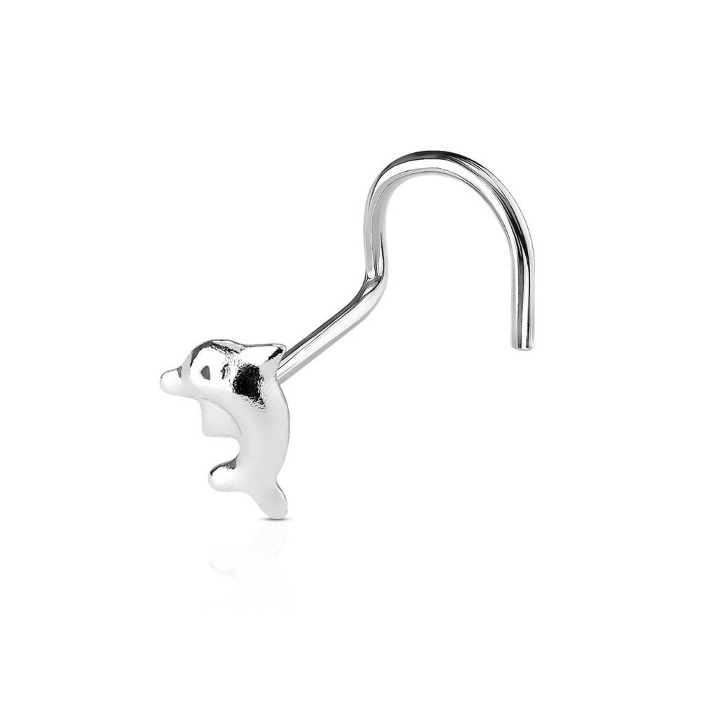 Nasenstecker Silber Delphin