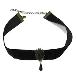 Schwarzes Samt Hals Collier