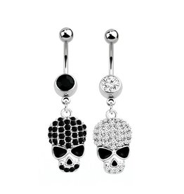 Skull Bauchnabelpiercing Totenkopf