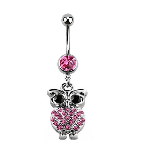 Bauchpiercing Eule