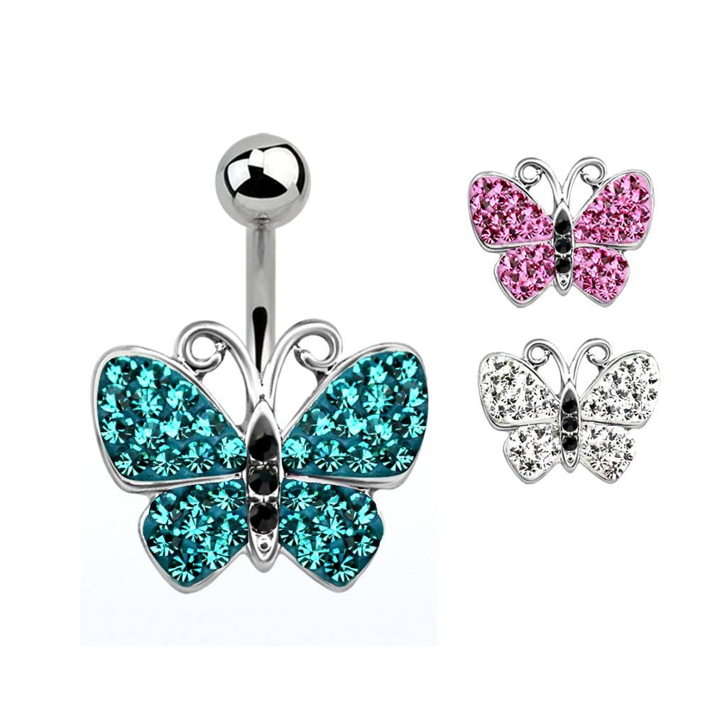 Bauchnabelpiercing Schmetterling