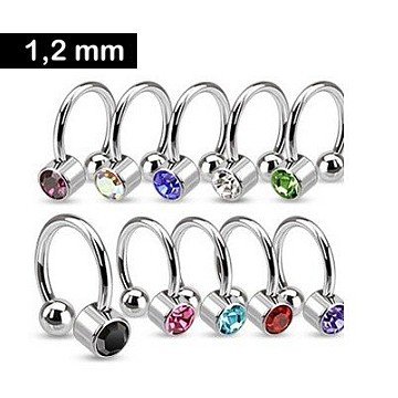 1,2 x 8 mm Tragus Piercing