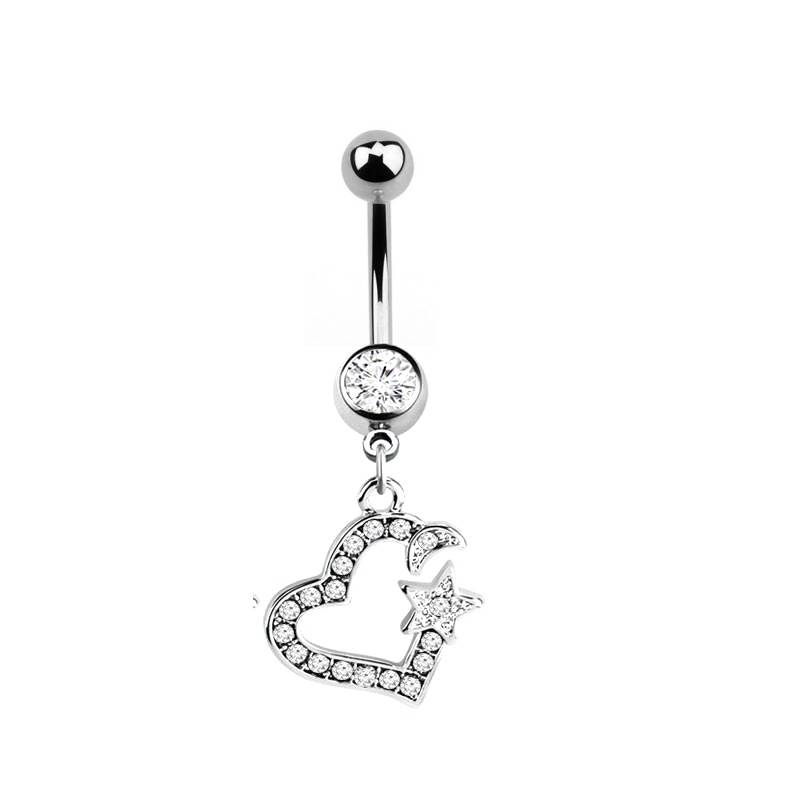 Bauchnabelpiercing  Herz