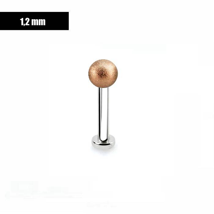 Lippenpiercing Frost Effekt Rose