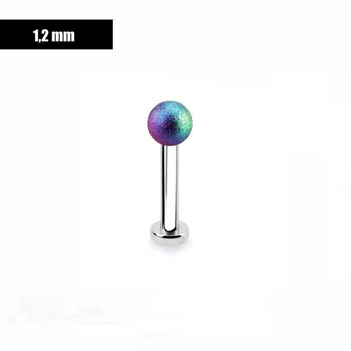Labret Piercing Frost Effekt Multicolor
