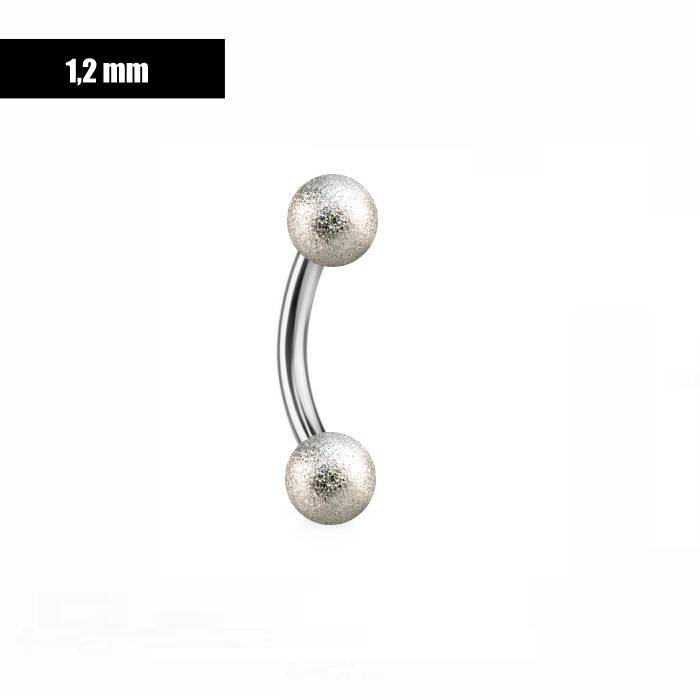 1,2mm Piercing Banane Frost Effekt