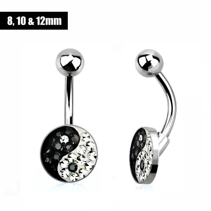 Bauchnabel Piercing Yin Yang